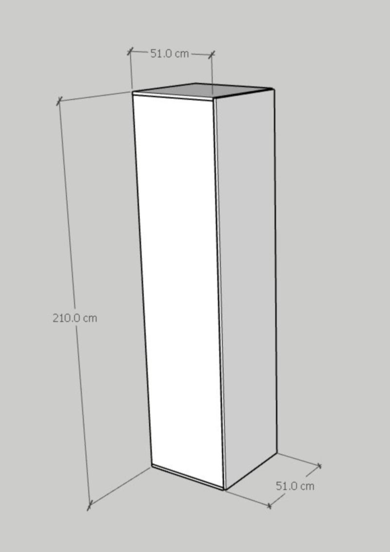 فرنتشر ستور دولاب مودرن ام دى اف 1 درفة - ارتفاع 210 سم - عرض 51 سم - عمق 51 سم من فرنتشر ستور . - Image 2